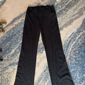 Aerie chill Black Wide Leg Women's Pants matte fabric XL